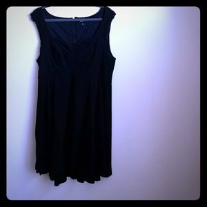 Fit and flare black dress